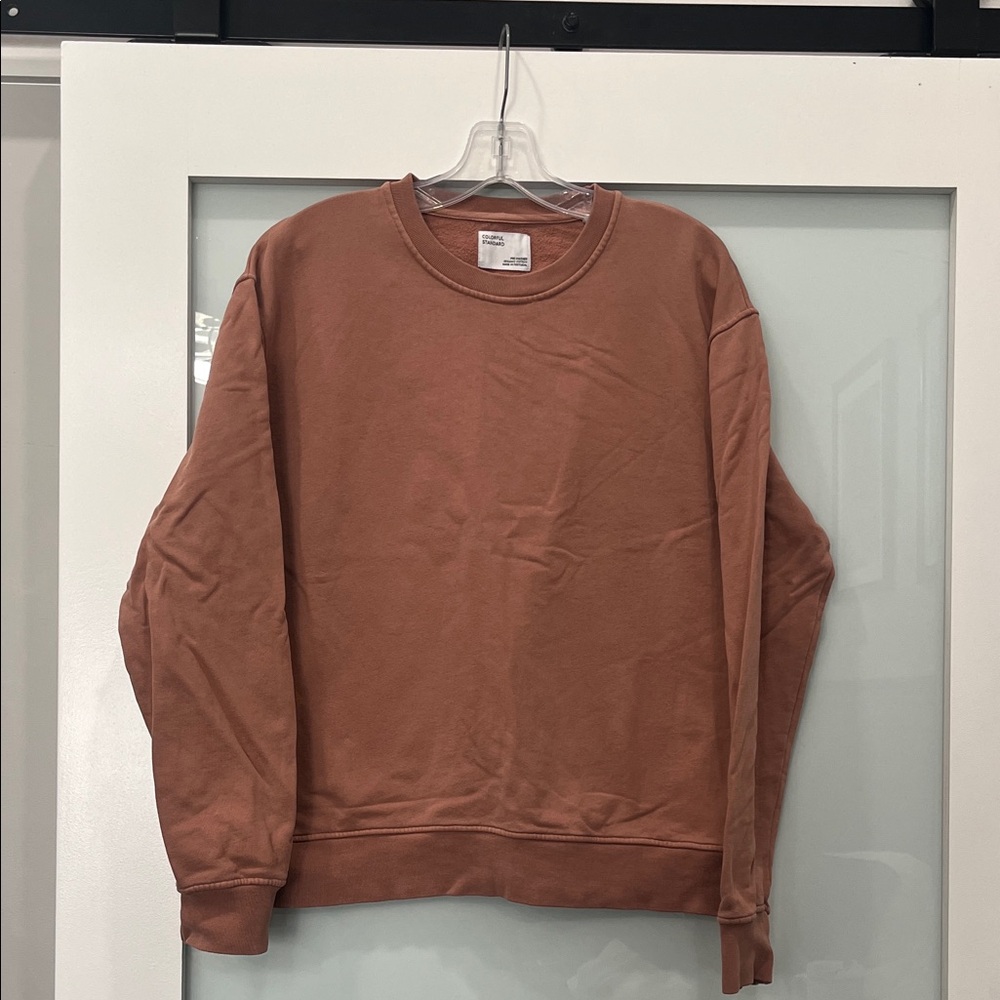 Colorful Standard Crewneck Sweatshirt Blush Dusty Pink, Size Medium